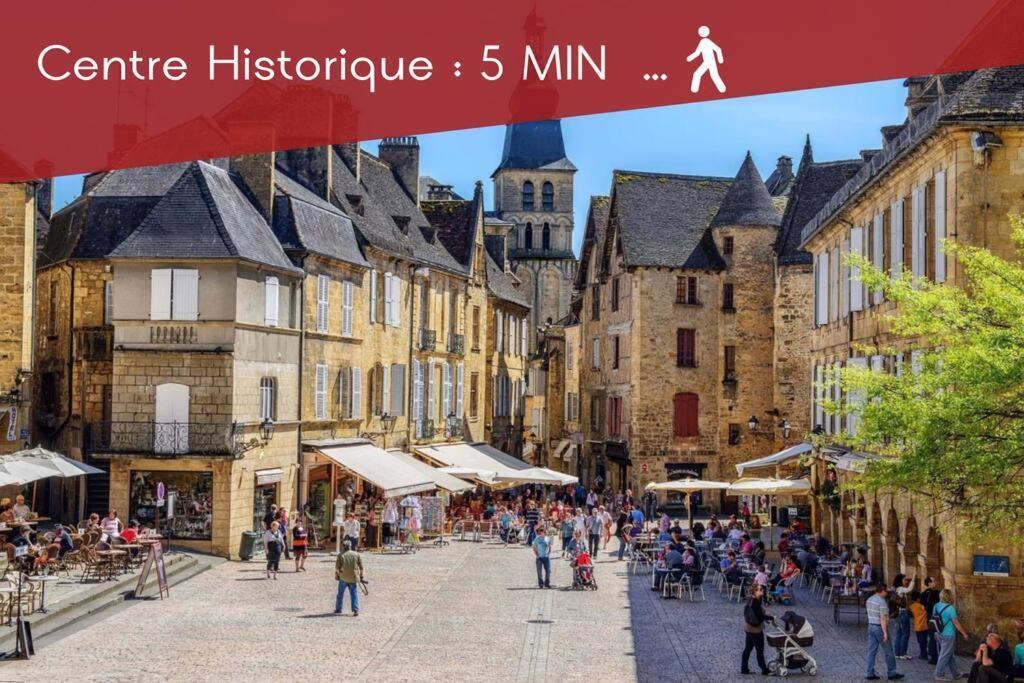 La Regate Avec Jaccuzi A 50 M Du Centre Historique Lejlighed Sarlat-la-Canéda Eksteriør billede